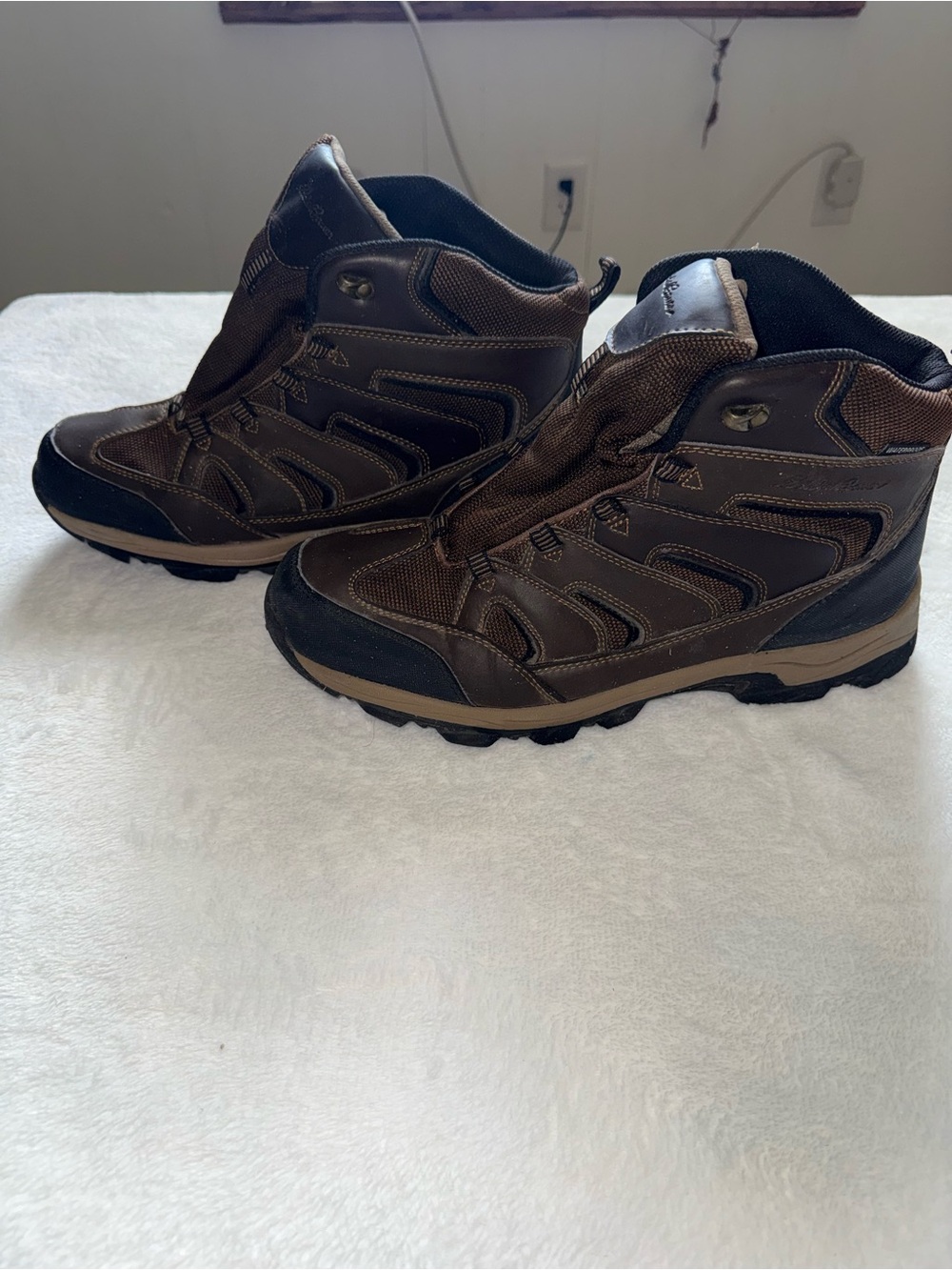 Eddie Bauer Brown and Black Men's Trail Boots